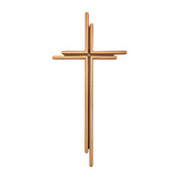 Cruz de Monumento de Latón, 38 x 18,5 cm